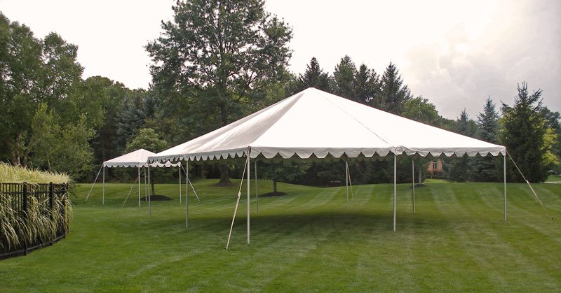 10 x 20 White Frame Tent Rentals in Waymart PA.