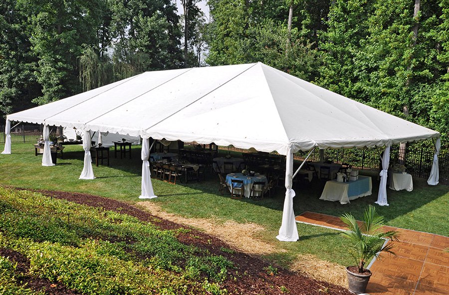 10 x 20 White Frame Tent Rentals in Waymart PA.